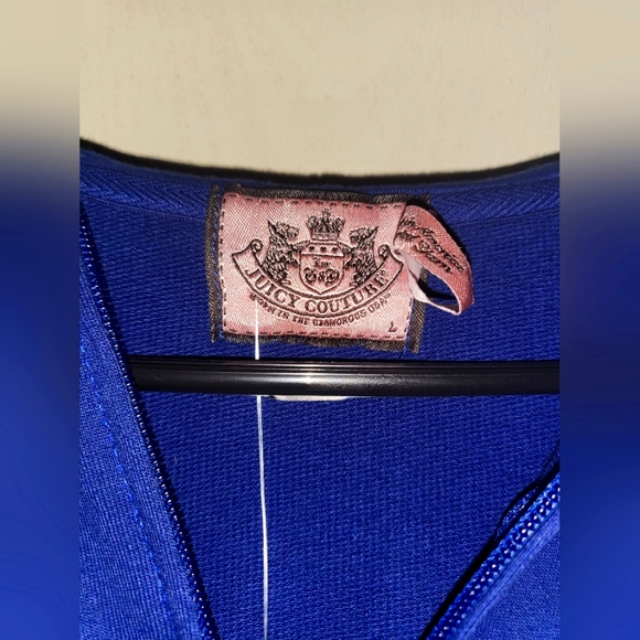 Juicy Couture Alantic Blue Rhinestone Hoodie (Kids L/Women's XS)(NWT) - Picture 4 of 6